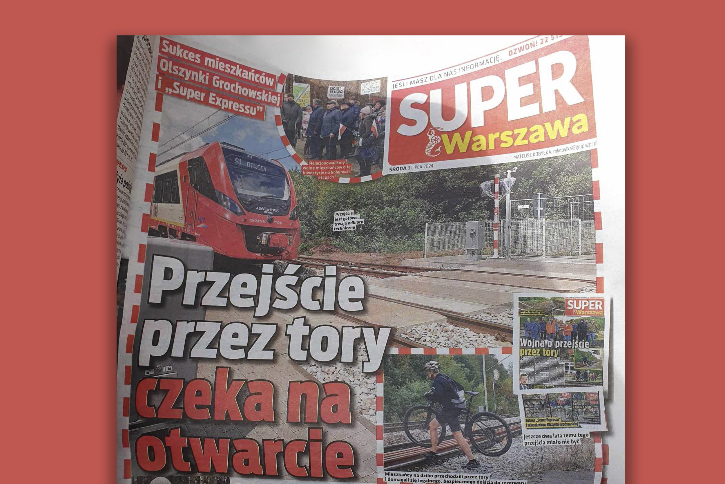 Super Express: „Przejście przez tory czeka na otwarcie”
