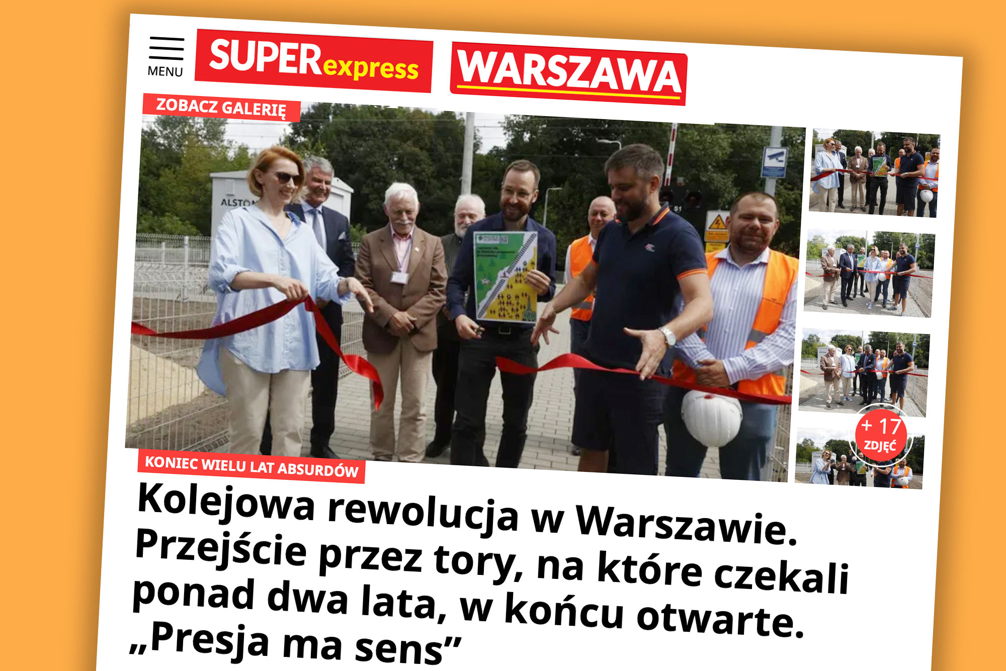 [SE] Kolejowa rewolucja w Warszawie. Przejście przez tory, na które czekali przez lata, w końcu otwarte!